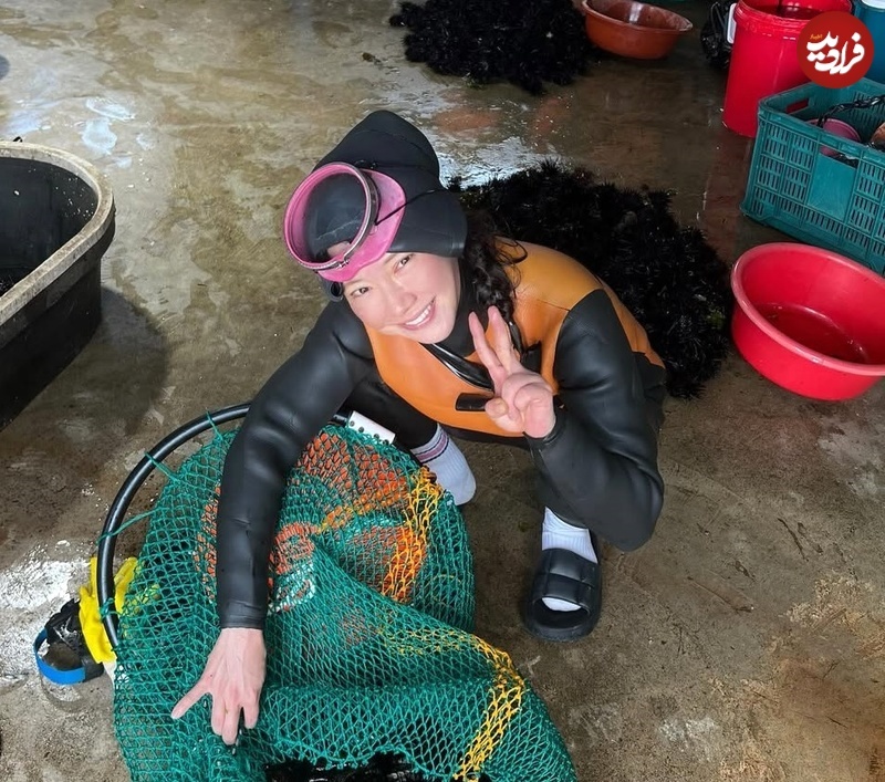 بانو سویا سریال جومونگ با لباس غواصی