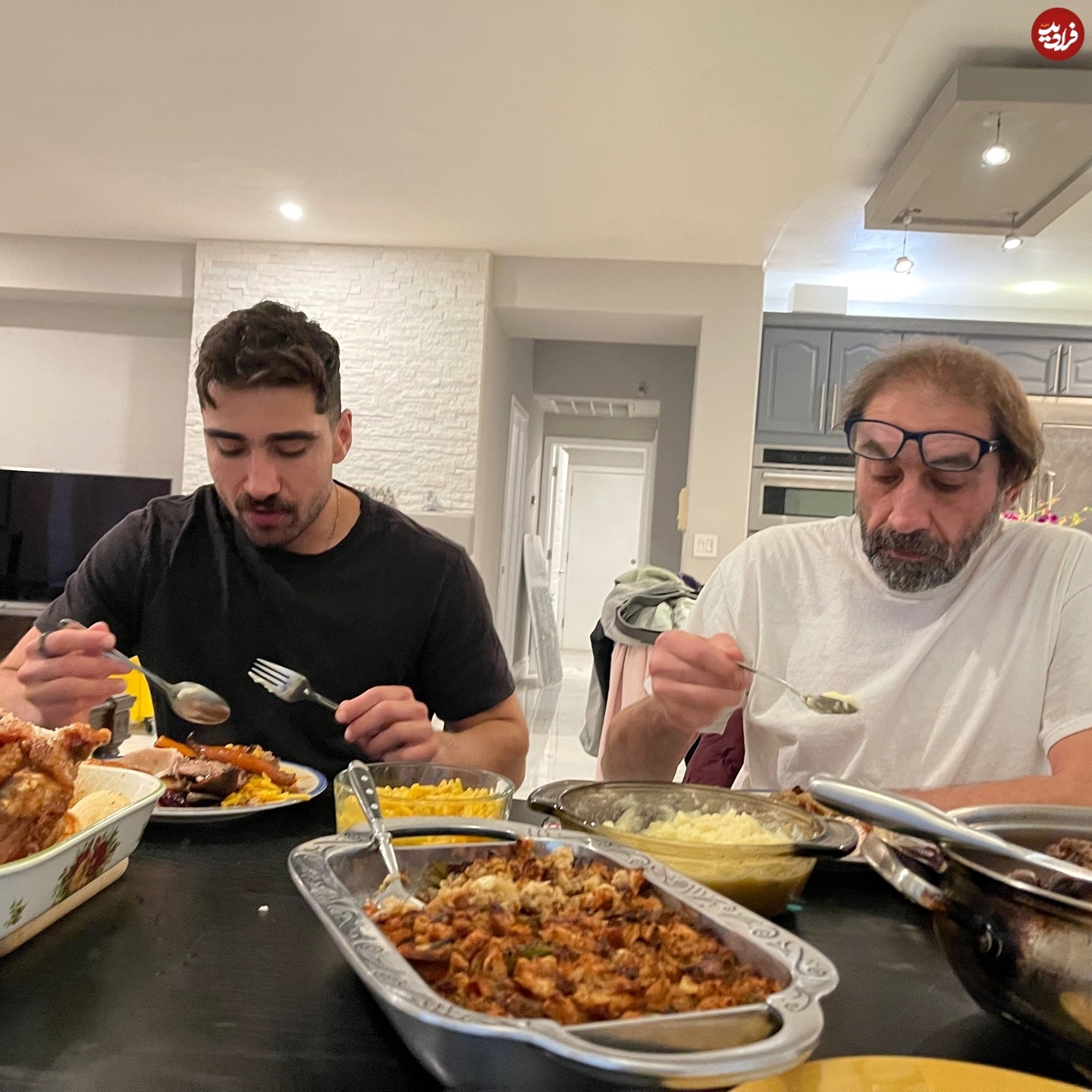 پسر و نوه تختی در آمریکا