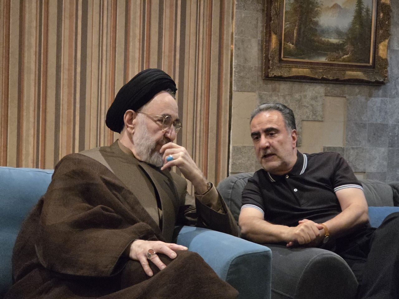 خاتمی در منزل سید مصطفی تاجزاده