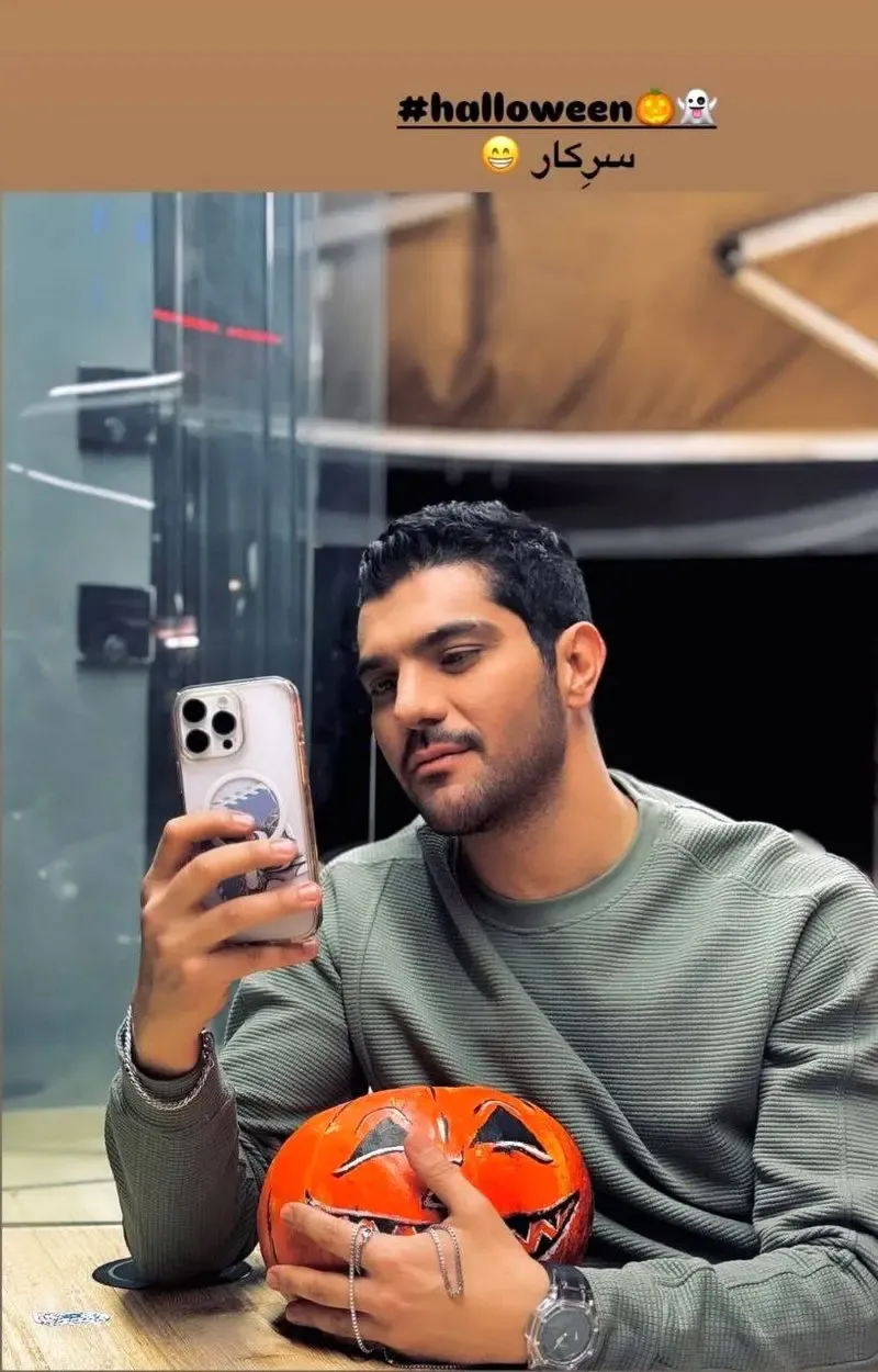 استایل خاص سینا مهراد در جشن هالووین