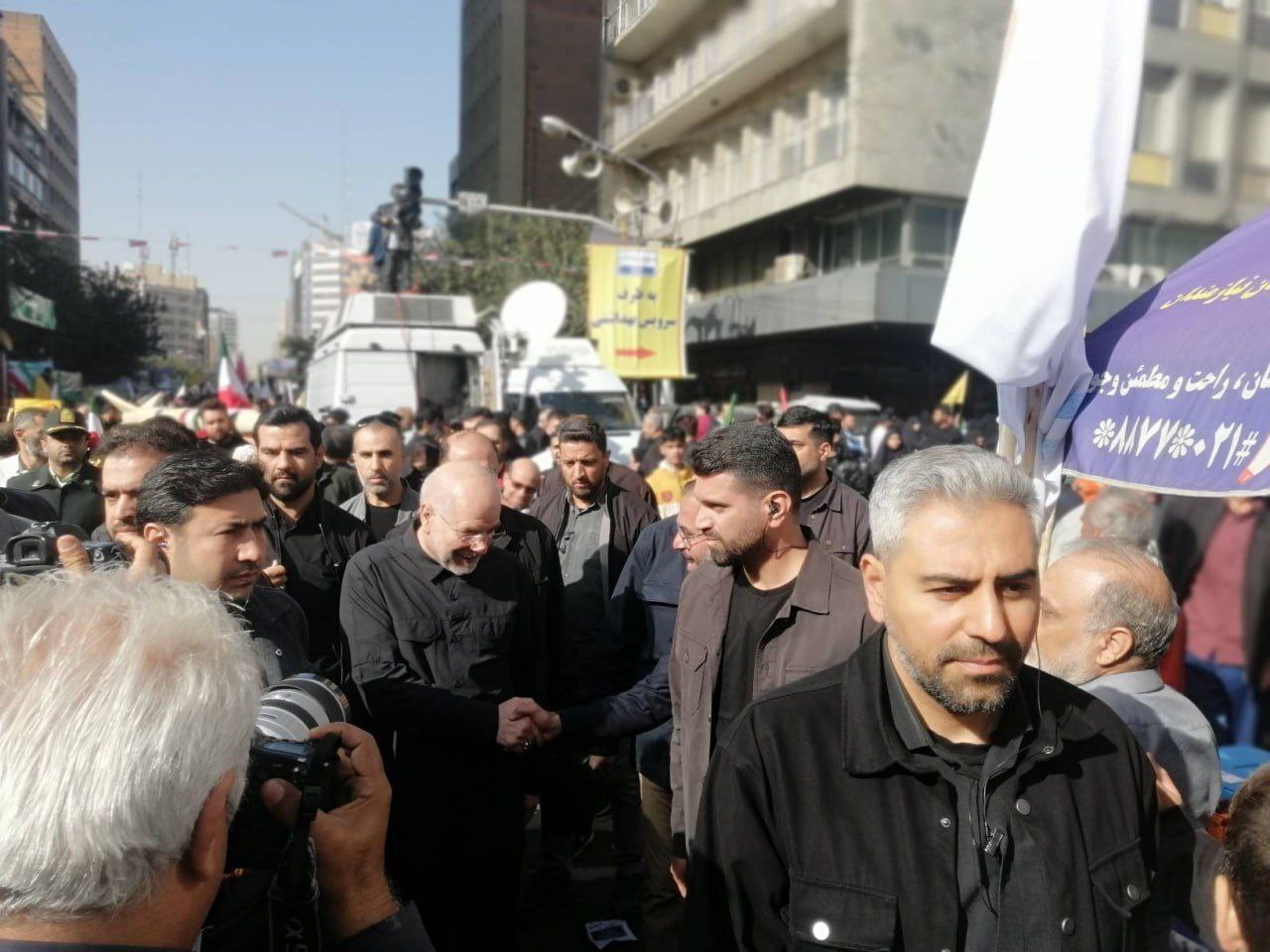 قالیباف در مراسم 13 آبان