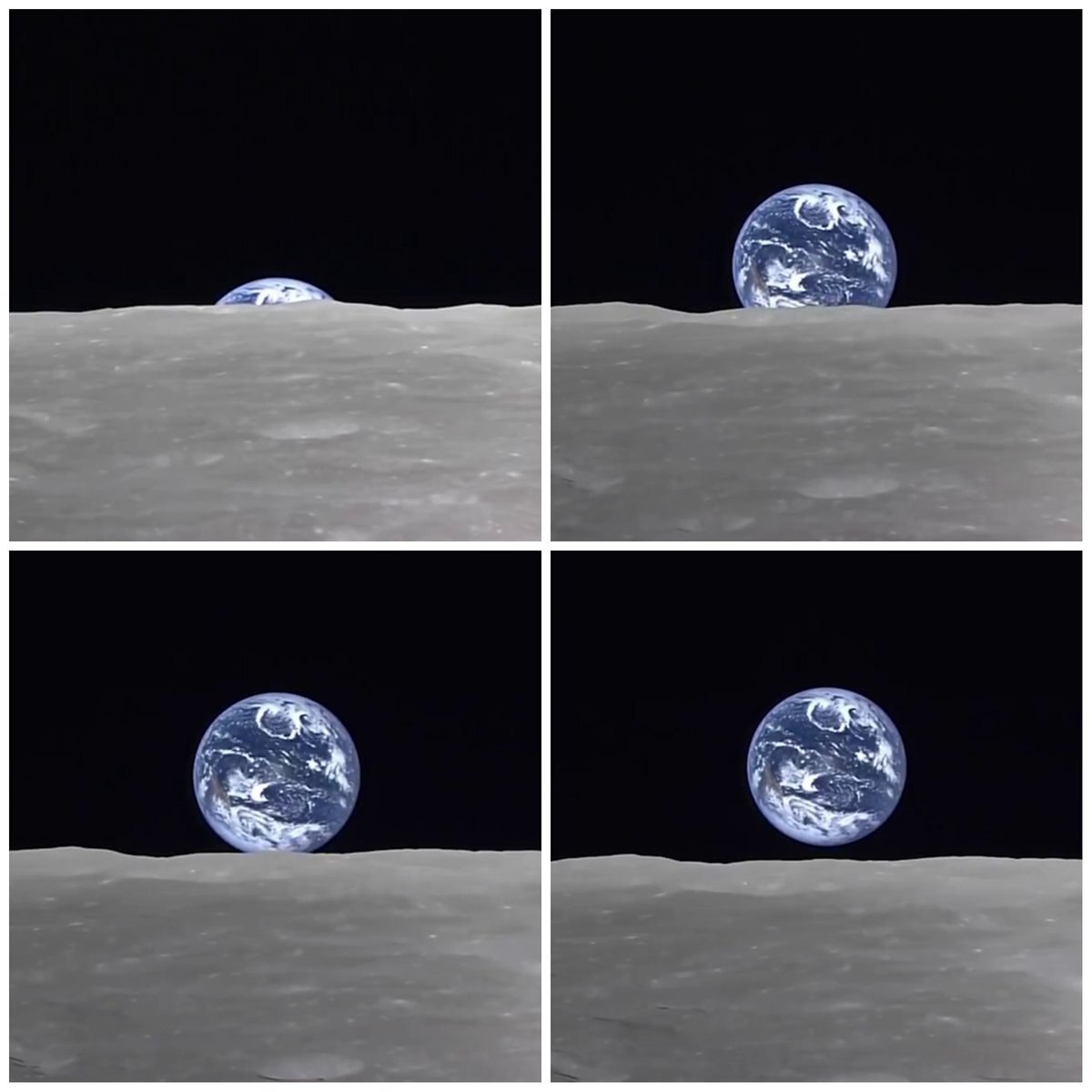 طلوع زمین بر فراز ماه