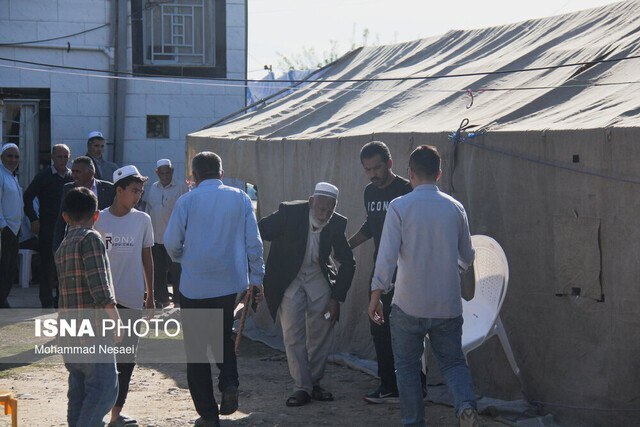 تصاویر غم‌انگیز از سوگ مردم برای صابر کاظمی در زادگاهش