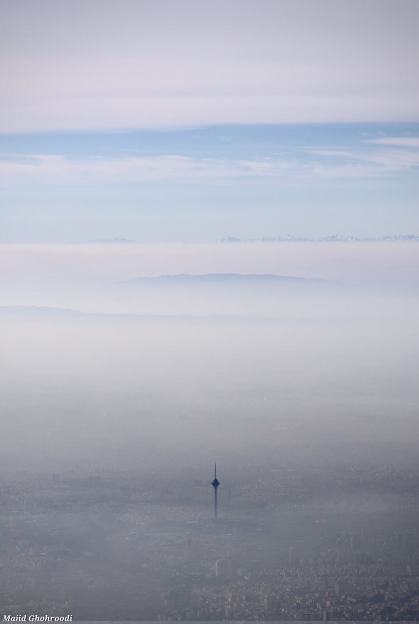 تصویری از تهران آلوده