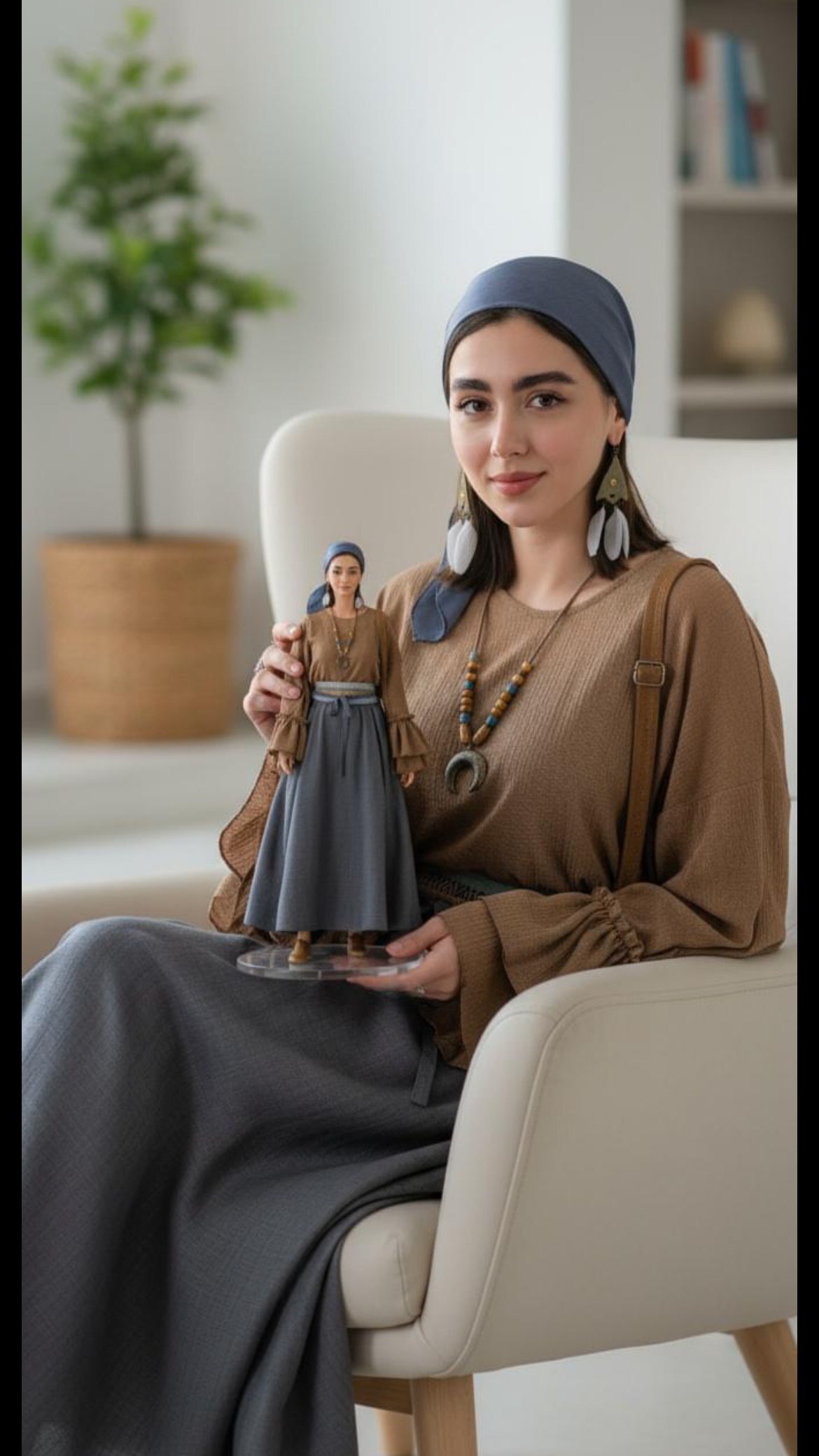 نیکا به همراه یک عروسک خاص