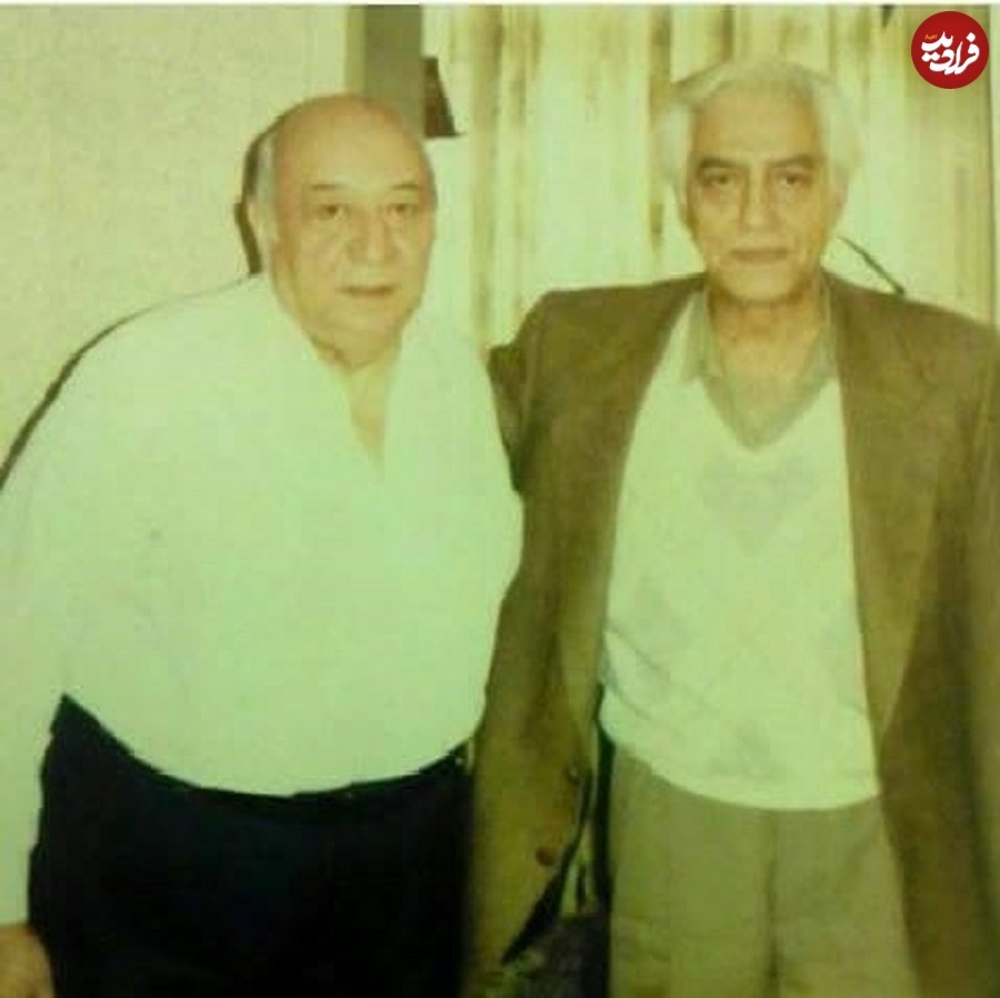 فردین در دوران پیری کنار جلیل شهناز