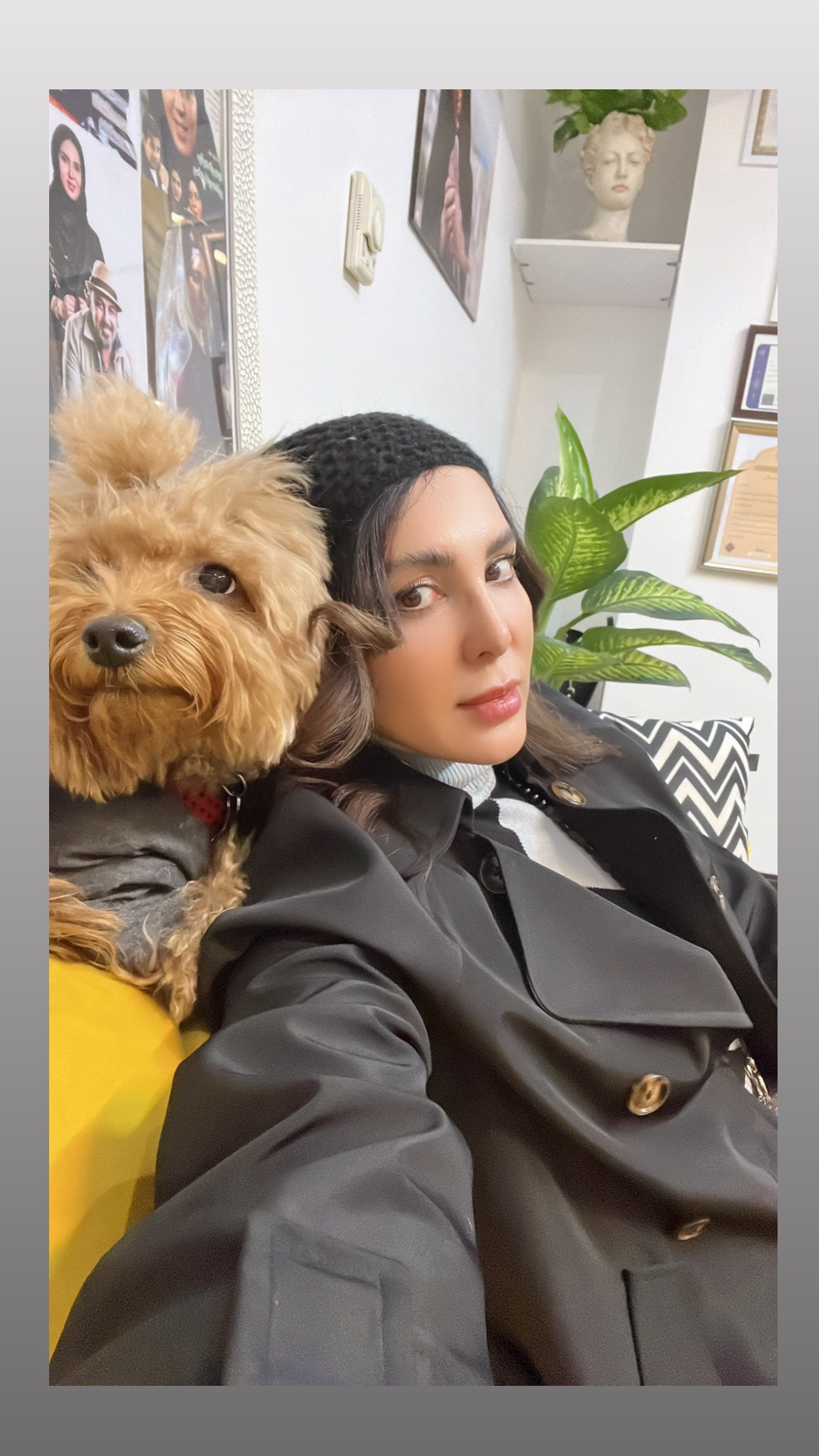 ژست بامزه لیلا بلوکات