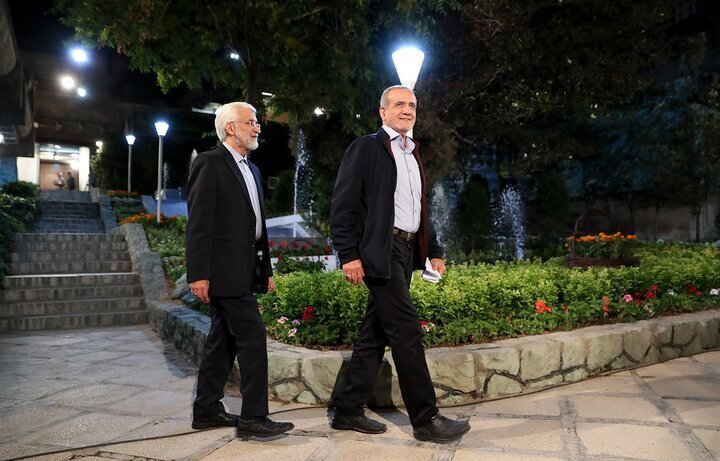 سعید جلیلی و مسعود پزشکیان سعید جلیلی و مسعود پزشکیان