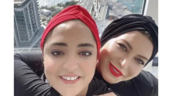 ژست صمیمی نرگس محمدی و فریبا نادری بعد از حواشی اخیر+ فیلم