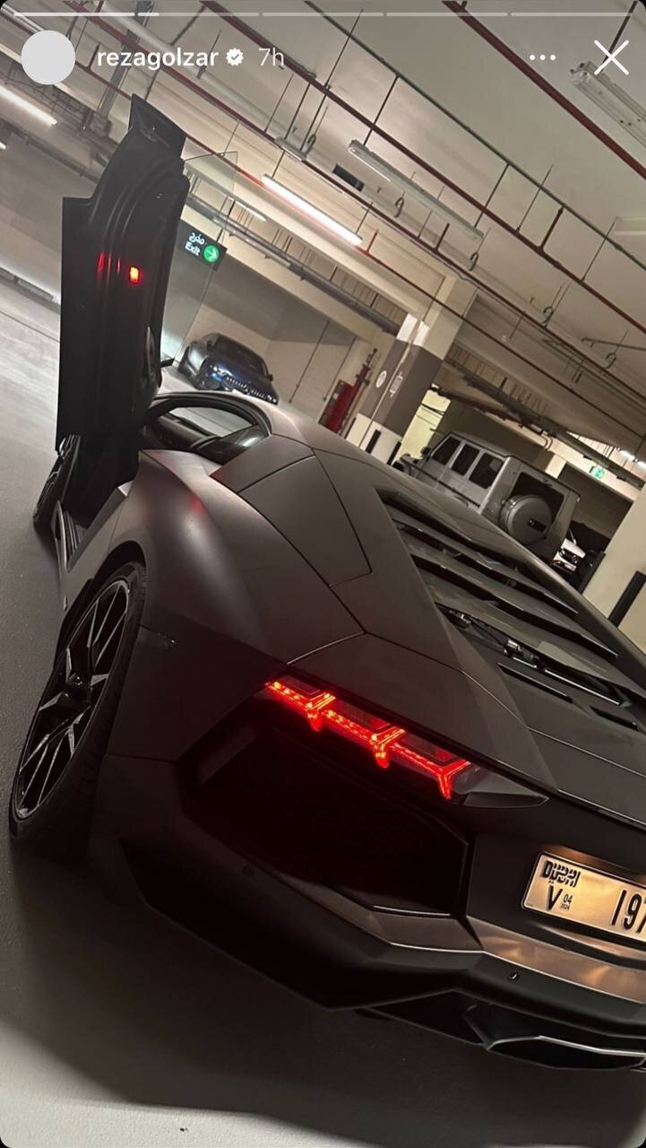 محمدرضا گلزار سوار ماشین کیم کارداشیان