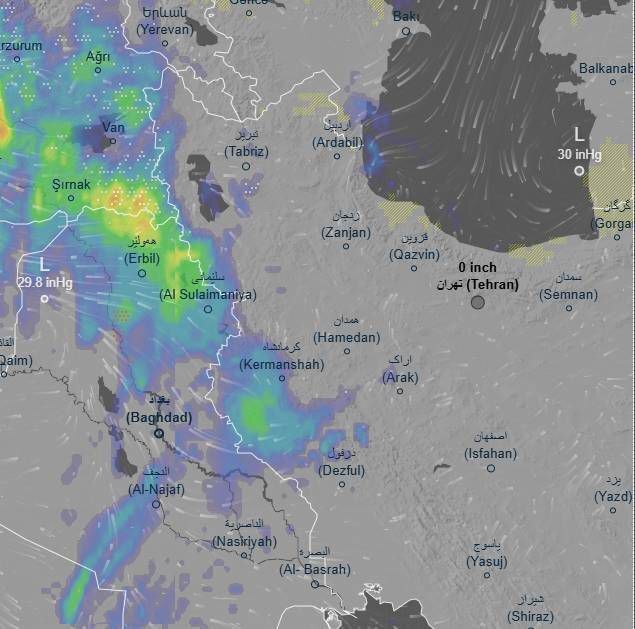 بارش گسترده باران در غرب کشور