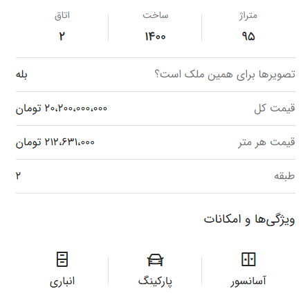 قیمت فروش مسکن در پونک