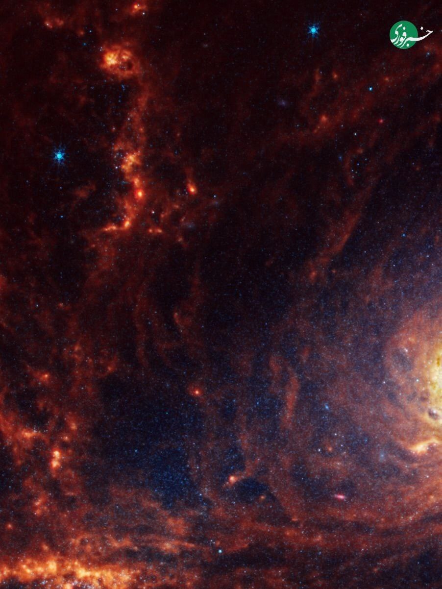 تولد ستارگان در کهکشانی دوردست