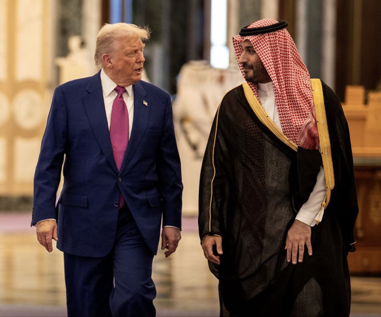 استقبال با شکوه ترامپ از محمد بن سلمان