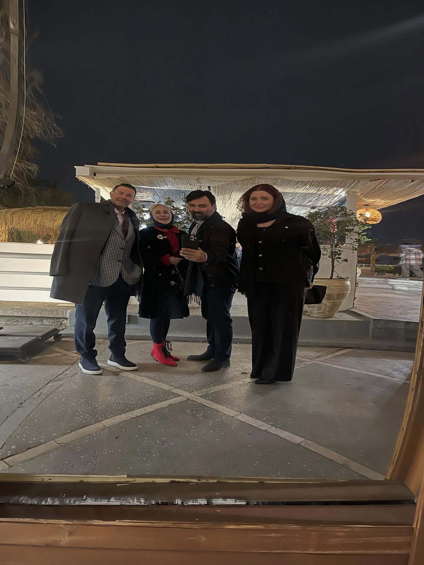 آرام جعفری و همسرش