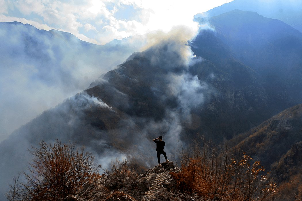 آتش سوزی در جنگل