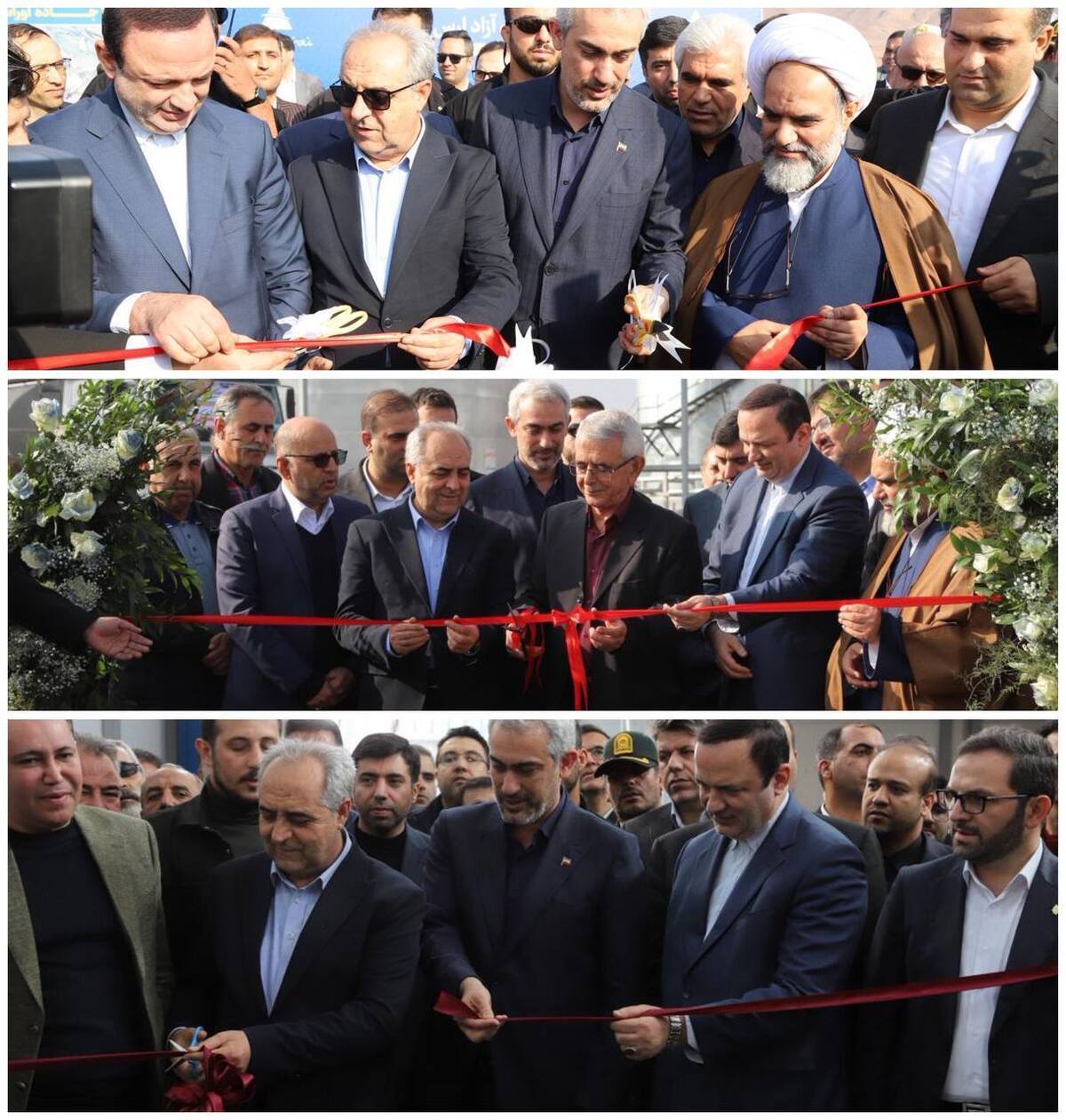 افتتاح کریدور شهدای اقتدار و بهره‌برداری از پالایشگاه و کارخانه فولاد در منطقه آزاد ارس