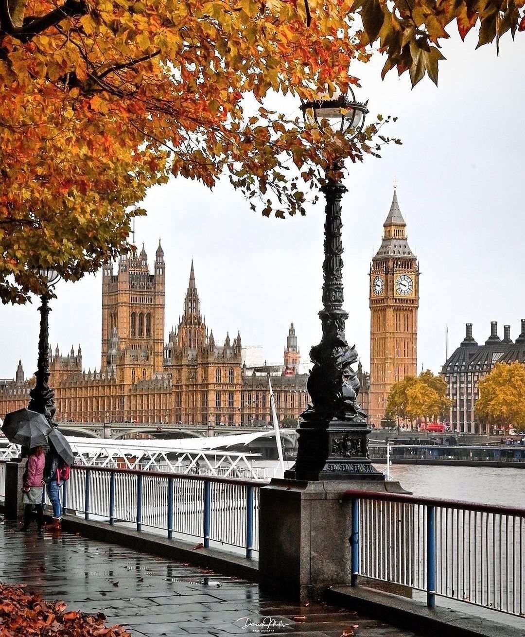 چشم انداز رویایی از پاییز لندن