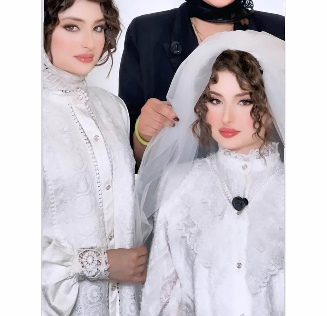 سارا و نیکای سریال پایتخت در لباس عروس