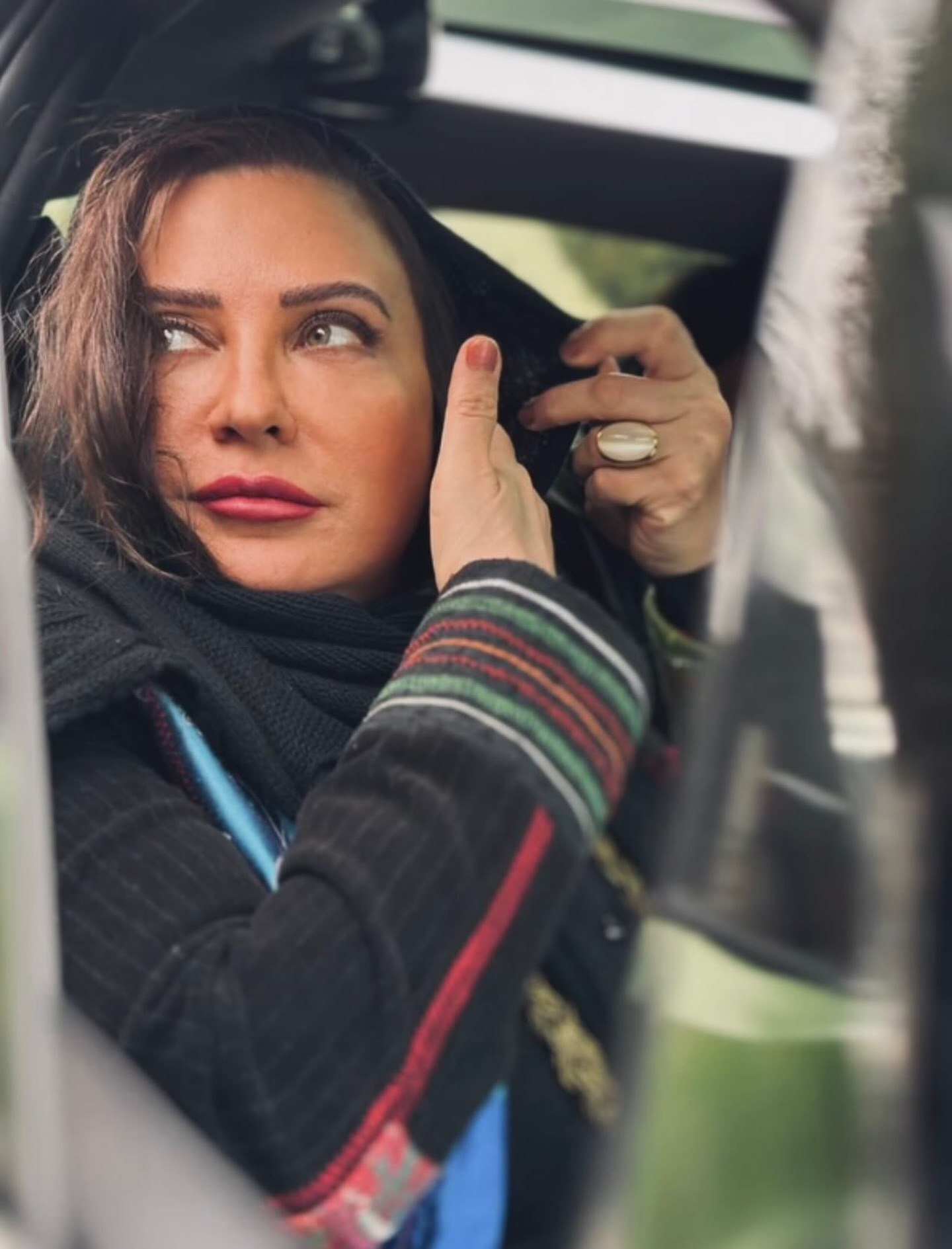 ژست هنری لعیا زنگنه