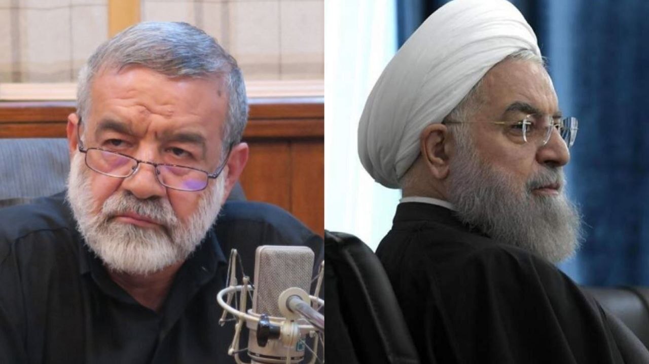 روحانی در خانه‌اش بی‌بی‌سی و صدای آمریکا را تماشا می‌کند