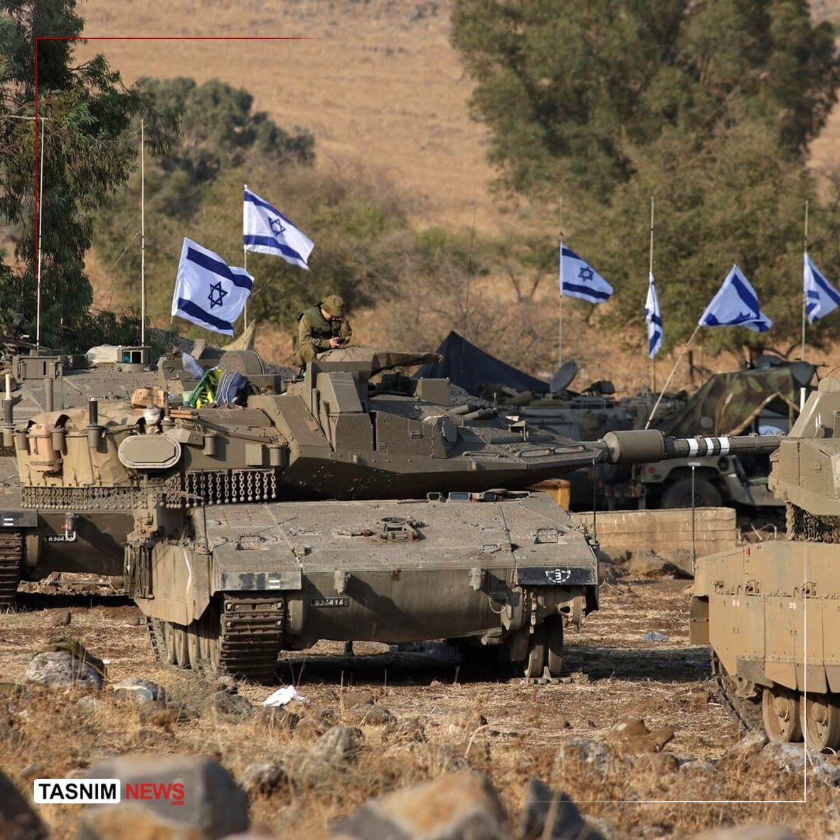 تانک‌های اسرائیلی در جنوب سوریه
