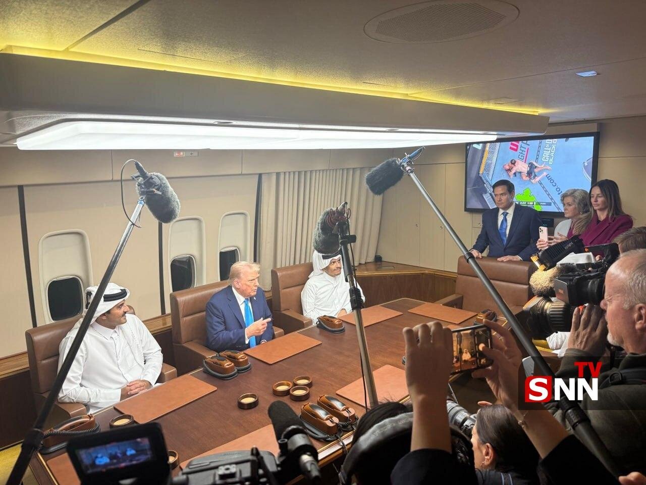 تلویزیون ترامپ در ملاقات با امیر قطر