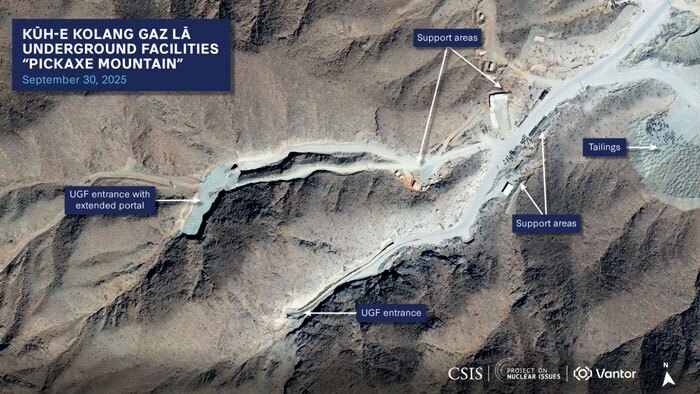 ساخت‌وساز در سایت هسته‌ای نطنز