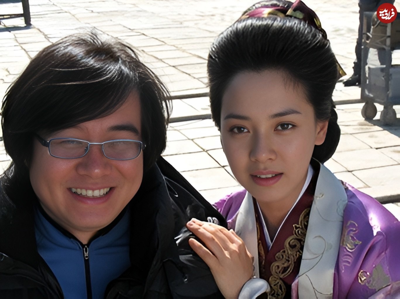 ژست صمیمی بانو سویا و کارگردان