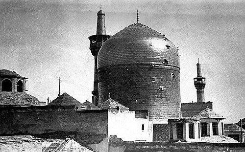 حرم امام رضا پس از حمله روس ها