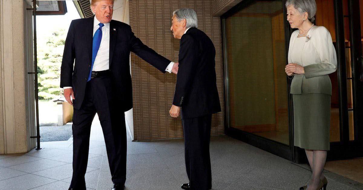 رییس‌جمهوری آمریکا با امپراطور ژاپن