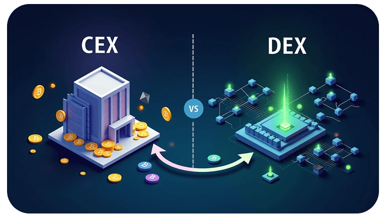 تفاوت صرافی متمرکز و غیرمتمرکز چیست؟ تفاوت صرافی متمرکز و غیرمتمرکز