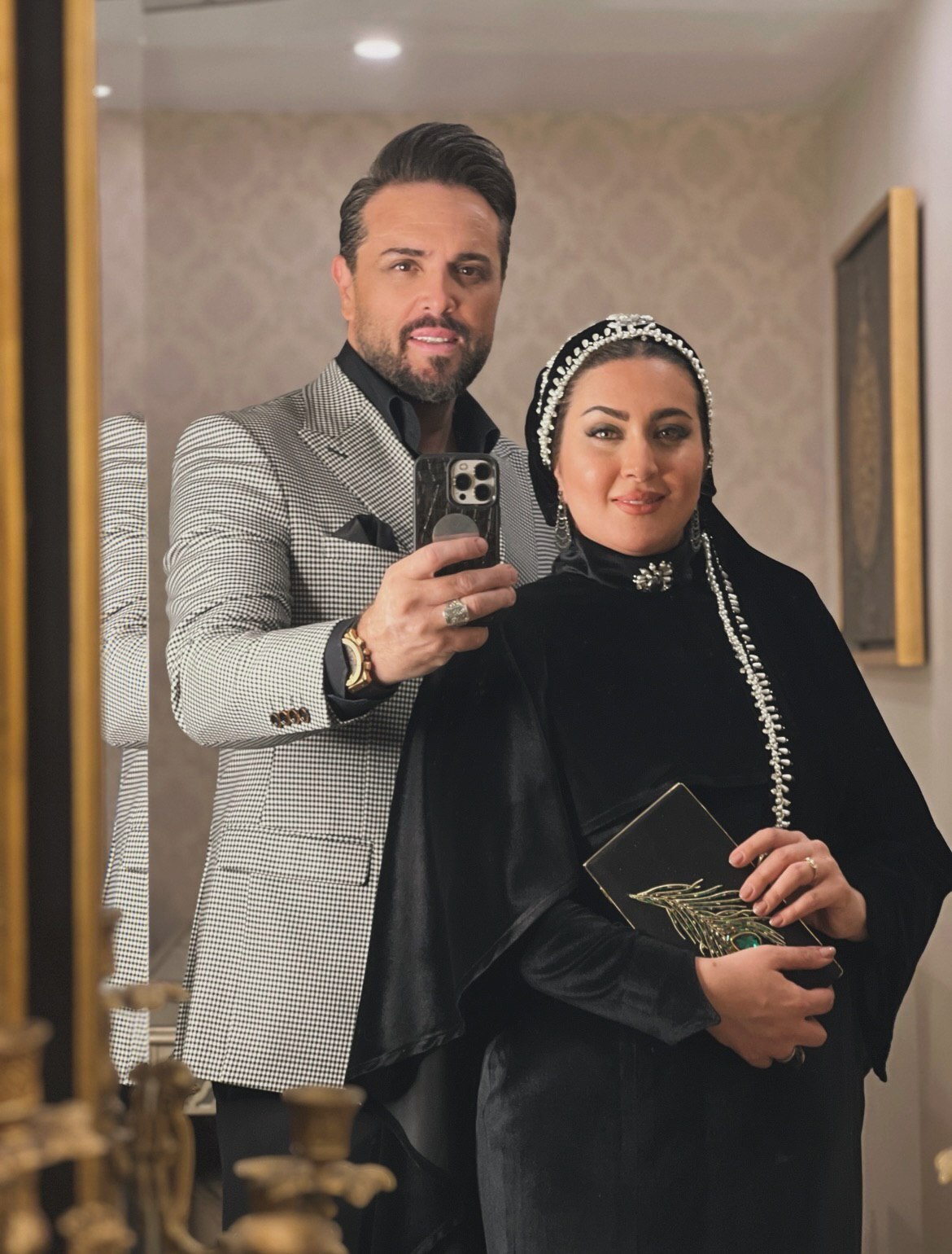 پدرام کریمی، مجری صداوسیما و همسرش