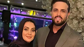 عکس/ استایل مجلسی مجری صداوسیما در کنار همسرش