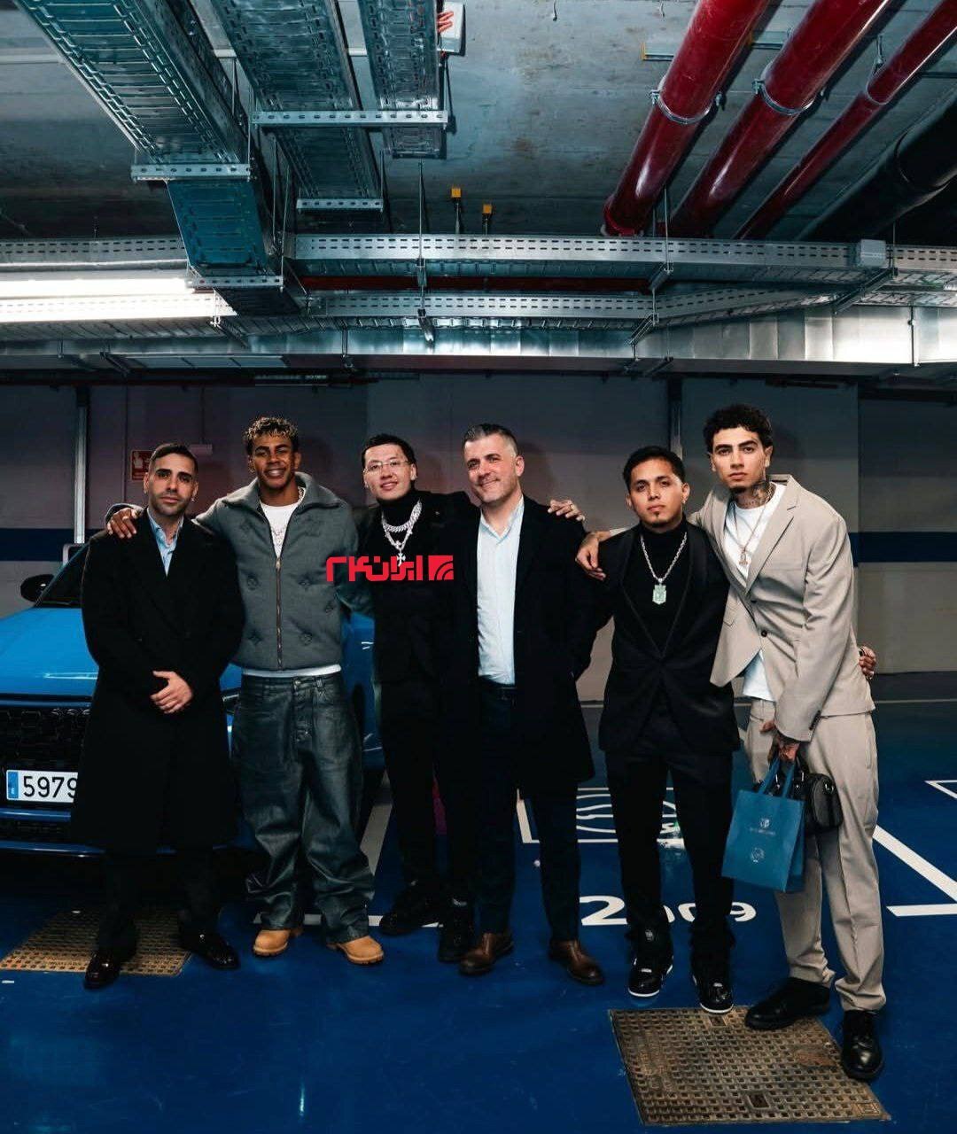 ملاقات ساشا سبحانی با ستاره بارسلونا لامین یامال