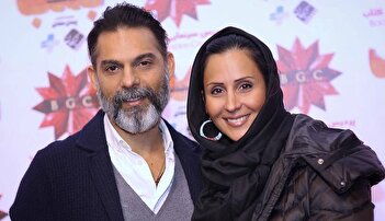 عکس/ ظاهر جذاب پیمان معادی و همسرش در فرش قرمز مراکش