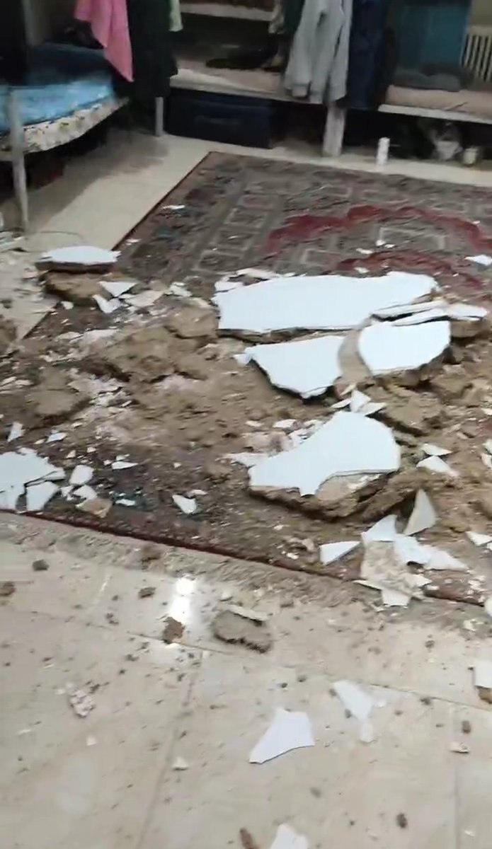 بارش باران و وضعیت عجیب یک خوابگاه دانشجویی