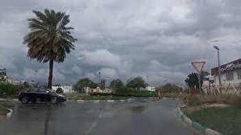 فیلم/ بارش شدید باران در جزیرهٔ کیش