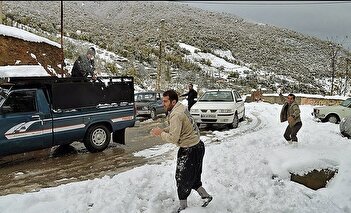 فیلم/ بارش نخستین برف پاییزی در ارتفاعات چالوس