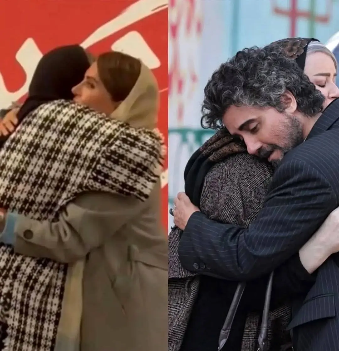 حضور نعیمه نظام دوست و الناز شاکردوست در اکران کج پیله با لحظات احساسی