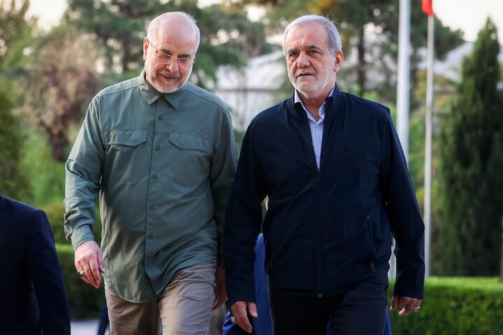 قالیباف و پزشکیان قالیباف و پزشکیان