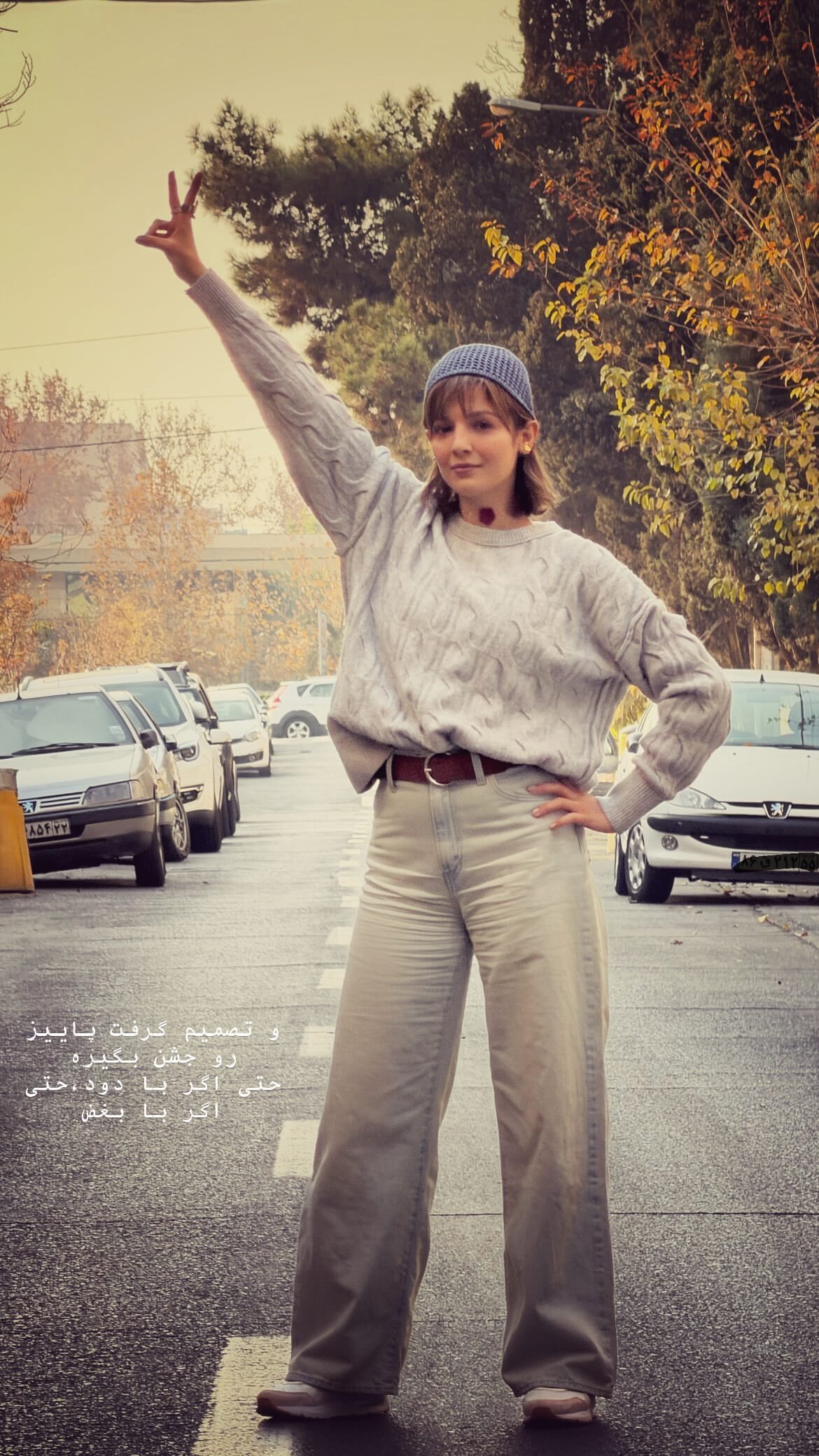 قاب معنادار مهسا حجازی در فضای شهری