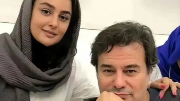 پیمان قاسم خانی در کنار همسرش