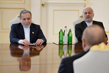 عکس/ دیدار عراقچی با رئیس پارلمان جمهوری آذربایجان