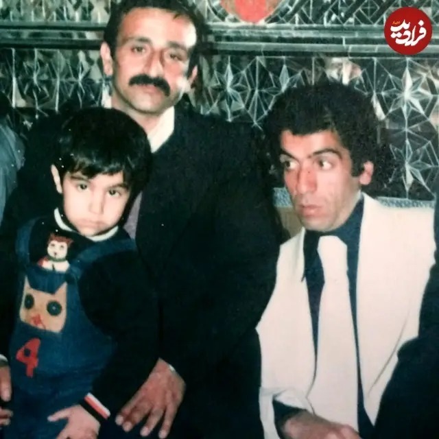 محسن تنابنده کنار پدرش