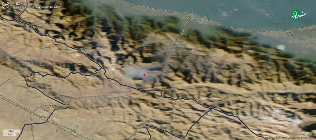 آتش سوزی جنگل الیت