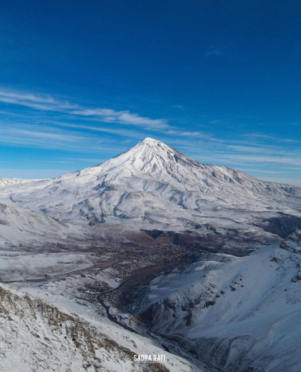 برف سنگین بر بلندترین قله ایران