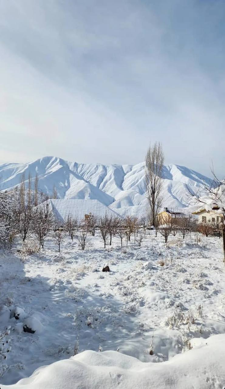 طبیعت برفی روستای راحت آباد لواسان