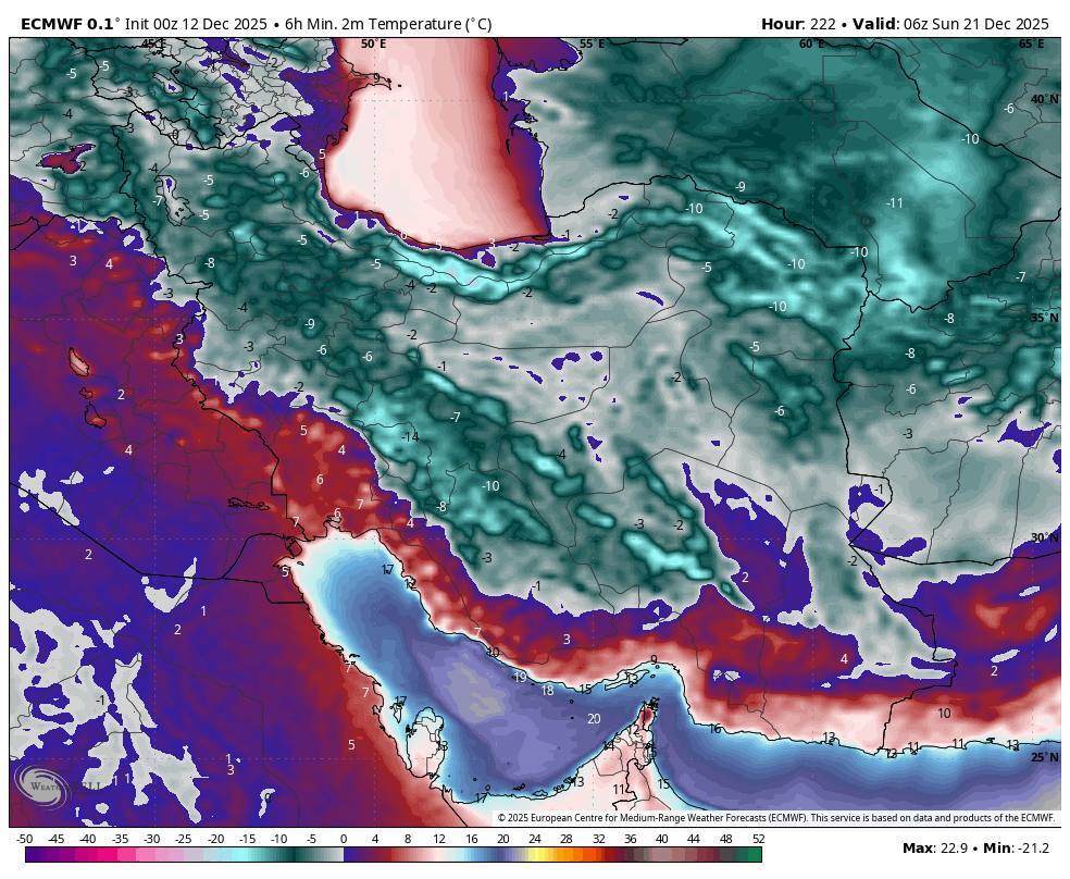 یخبندان در راه است