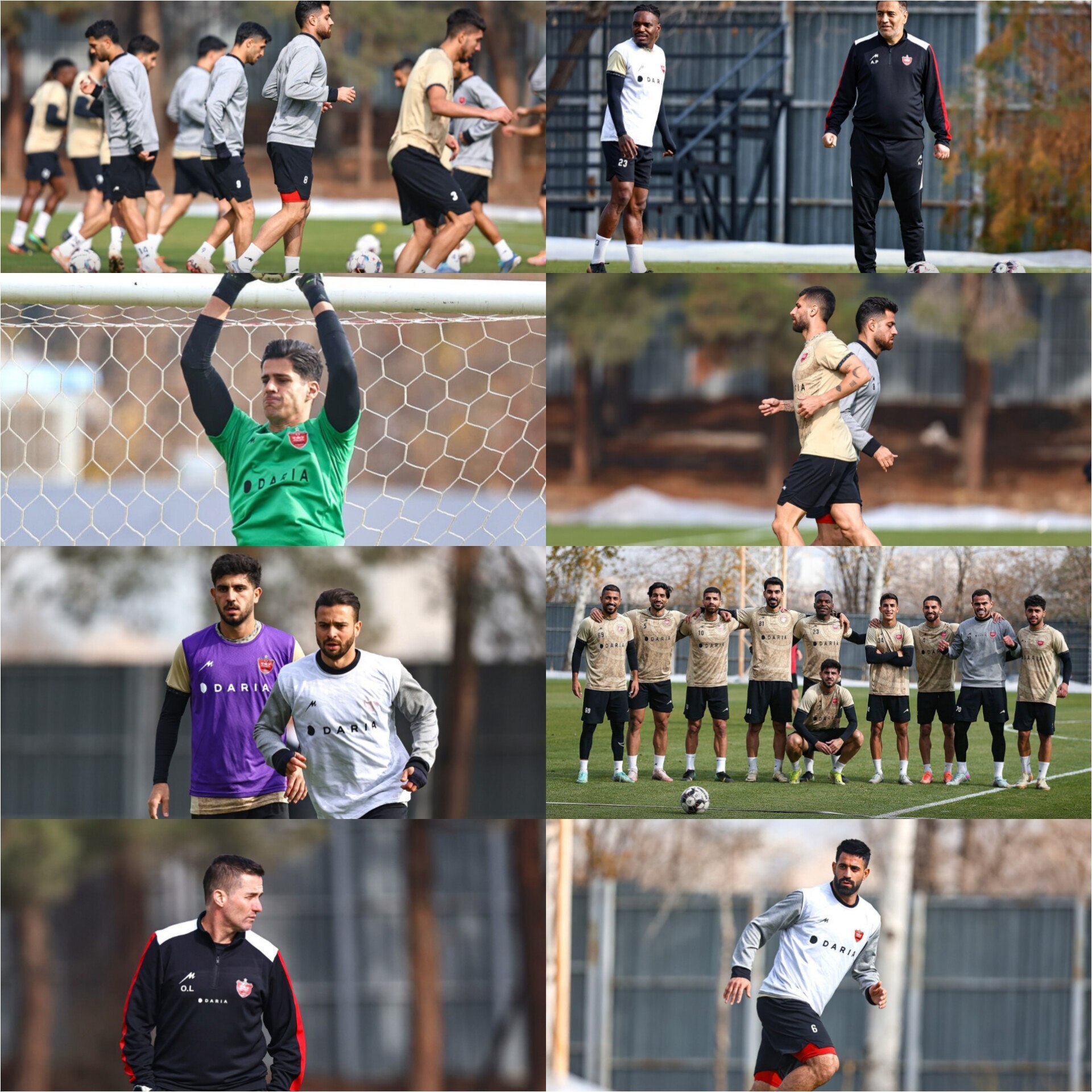 تمرین بازیکنان پرسپولیس